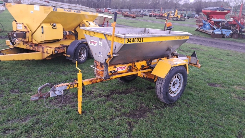 Logic GDS250 single axle gritter trailer | York Machinery Sale ...