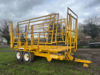 Marston EBS 140 twin axle bale carrier trailer, 1998, with control box