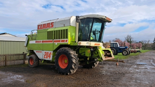 1996 Claas Mega 204 combine c/w 16ft header and trailer, Vista cab, good runner, P539 OWP