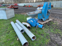 Kongskilde grain blower, 3 phase motor, 15hp and GWO