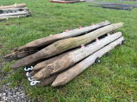 15 x wooden electric fence stakes