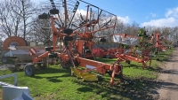 Fella TS800 rake, twin rotor, steering axle