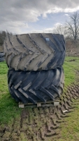 2x Trelleborg twin 414 800-50-34 flotation tyres 80\% tread