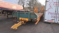 Chieftain 20T tri-axle low loader trailer, hydraulic ramps, brakes and front sprung load drawbar