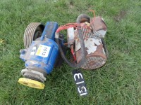 2 x 240v electric motors one with gearbox and one without