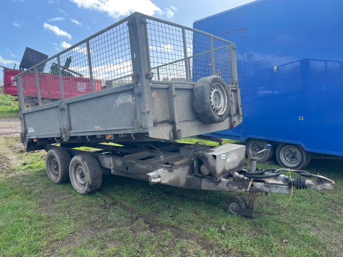 Graham Edwards twin axle 10ft tipping trailer with barrel lock and ...