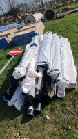 Large quantity of new guttering, down fall pipes and soil pipes