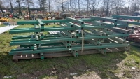 Cantilever green racking, 7 sections, 4 x 1.2m arms with 1m gap between