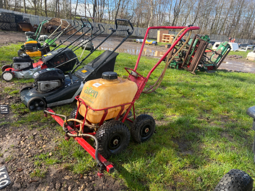 Allen Walkover pedestrian gear driven sprayer