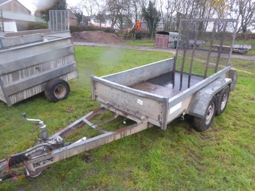Indispension 2.7 twin braked plant trailer