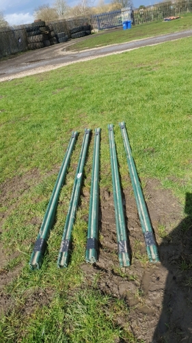 26 x 2.35m metal fence palings