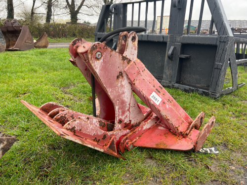 Heavy duty 3 point linkage tipping A-frame