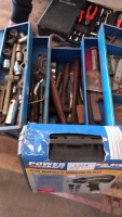 Cantilever tool box with tools plus cased tool sets