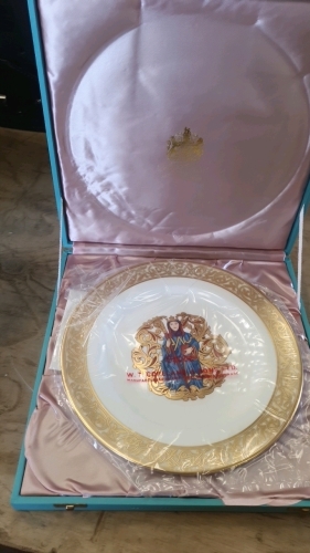 Spode Ely cathedral plate 1300th anniversary, boxed and numbered limited edition with certificate