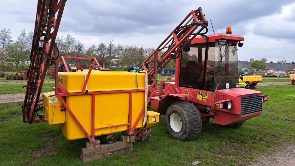 Kellands 5D agribuggy on flotation tyres with fertiliser spreader frame