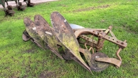 Ferguson 3F plough c/w 2 new points, 2 small landsides and mould board, landwheel and skimmers