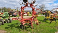 Pottinger HIT 69NZ 6-rotor tedder, hydraulic folding
