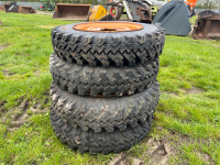 4 x 600/16 trailer wheels and tyres