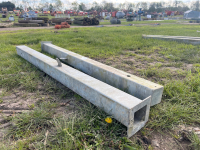 2 x galvanised gate posts