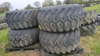 4 x Goodyear Super Terra 8-stud tyres 48/25/20, 20\%