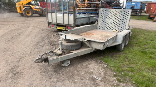 Ifor Williams plant trailer 3.5 ton 5 1/2' x 10' approx 2017