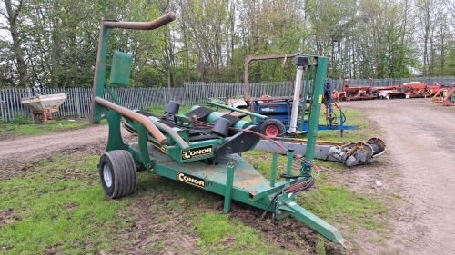 Conor 9700 trailed bale wrapper, loading arm cable control, approx 12500 bales