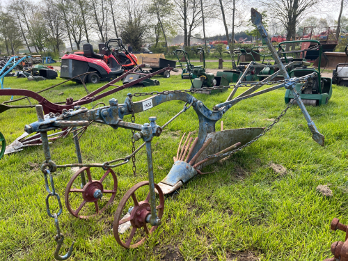 Antique horse-drawn potato ridger