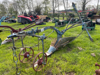 Antique horse-drawn potato ridger