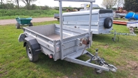 Graham Edwards 6'x4' general purpose trailer with rack and winch, little used