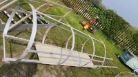 Gantry hooped safety ladder 4000 mm L x 600 mm wide