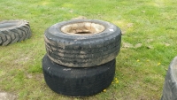 2 x 385/65/22.5 super single 10-stud wheels