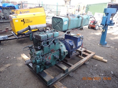 Diesel powered generator, 3 cylinder Lister engine, 23kva output