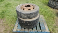 3x 215/75/15.5 low loader wheels and tyres