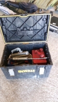 Large De-walt tool box with mixed items