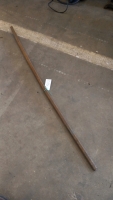 Large old iron crowbar and 28lb weight