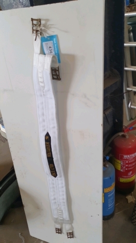 46" kieffer gold line white girth
