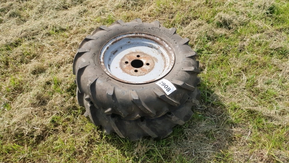 2x compact tractor wheels and tyres | York Machinery Sale (hedgers ...