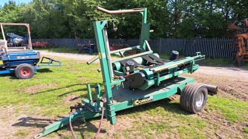 Conor 9700 trailed bale wrapper, loading arm, cable control, done little work