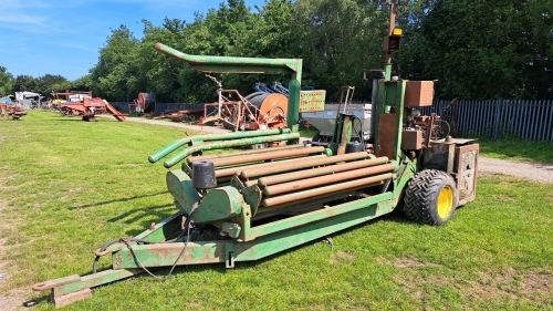 McHale 995 square and round bale wrapper with donkey engine, c/w control box