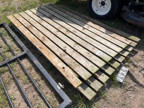 Wooden fence panel and gate