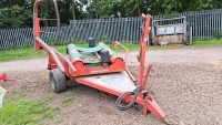 Kverneland 7510 trailed bale wrapper with control box