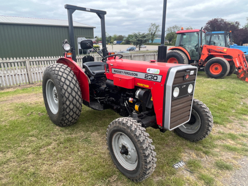 Massey Ferguson 230 2wd tractor, 1370 hours. Been used in a school. Original condition, lights, unregistered