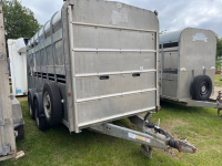 Ifor Williams 3500kg 12'x5'8" livestock trailer, decks, deck partitions, cattle partition, spare wheel