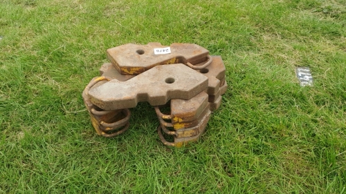 10 x Murhill tractor weights