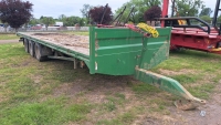 Barraclough Engineering 33ft green bale trailer