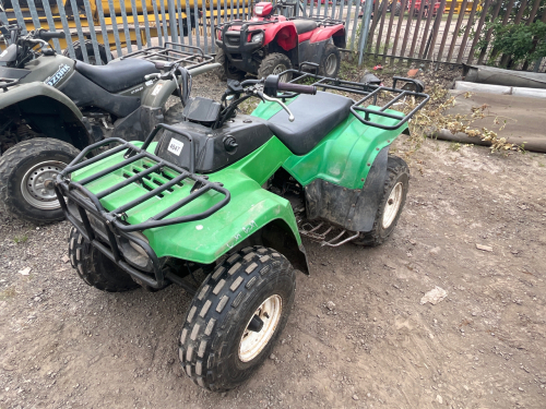 Kawasaki 220 quad bike, runs