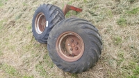 Pair 26/12 wheels with stub axles