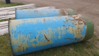 2x large steel tubes