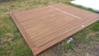 Timber door 9ft8 high x 8ft wide