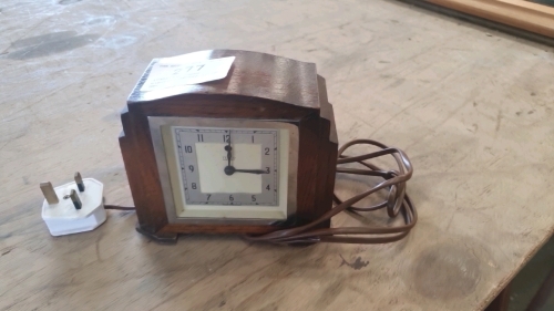 1930s/40s Temco electric mantel clock, gwo